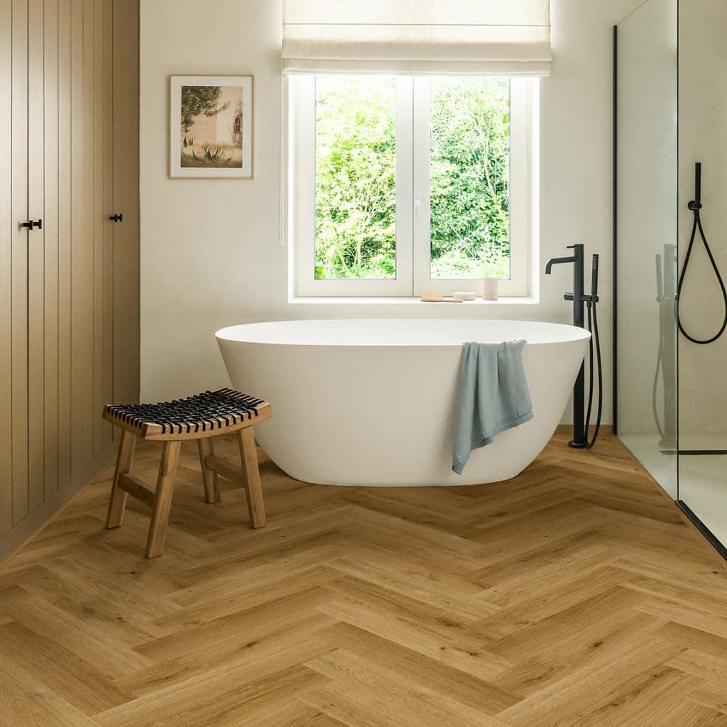 Caja de tarima flotante QUICK-STEP IMPRESSIVE DESIGN ROBLE CANELA IMD8244 - Imagen 4