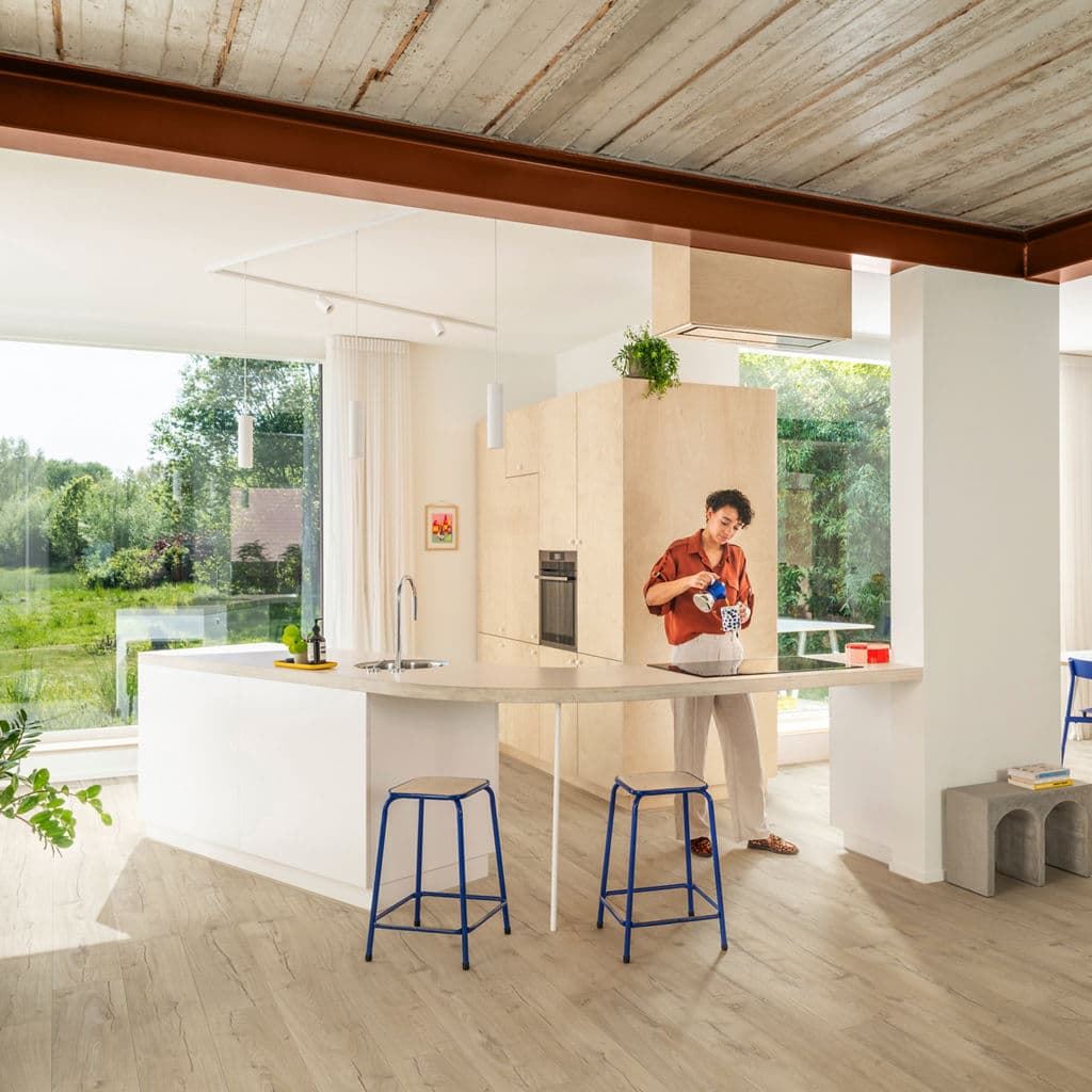 Caja de tarima flotante QUICK-STEP IMPRESSIVE ULTRA ROBLE CLÁSICO BEIGE IMU1847 - Imagen 9