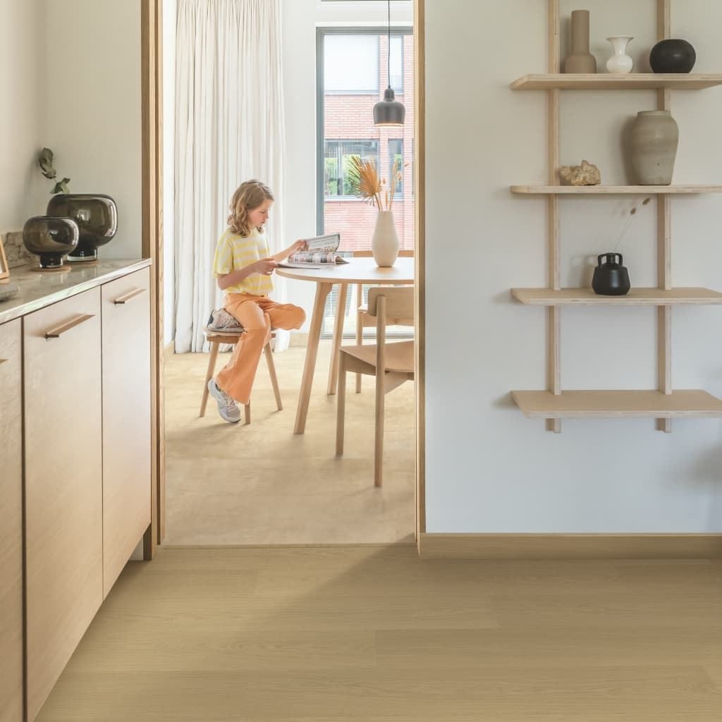 Caja de tarima flotante QUICK-STEP ROBLE BEIGE BARNIZADO SIG4750 - Imagen 2