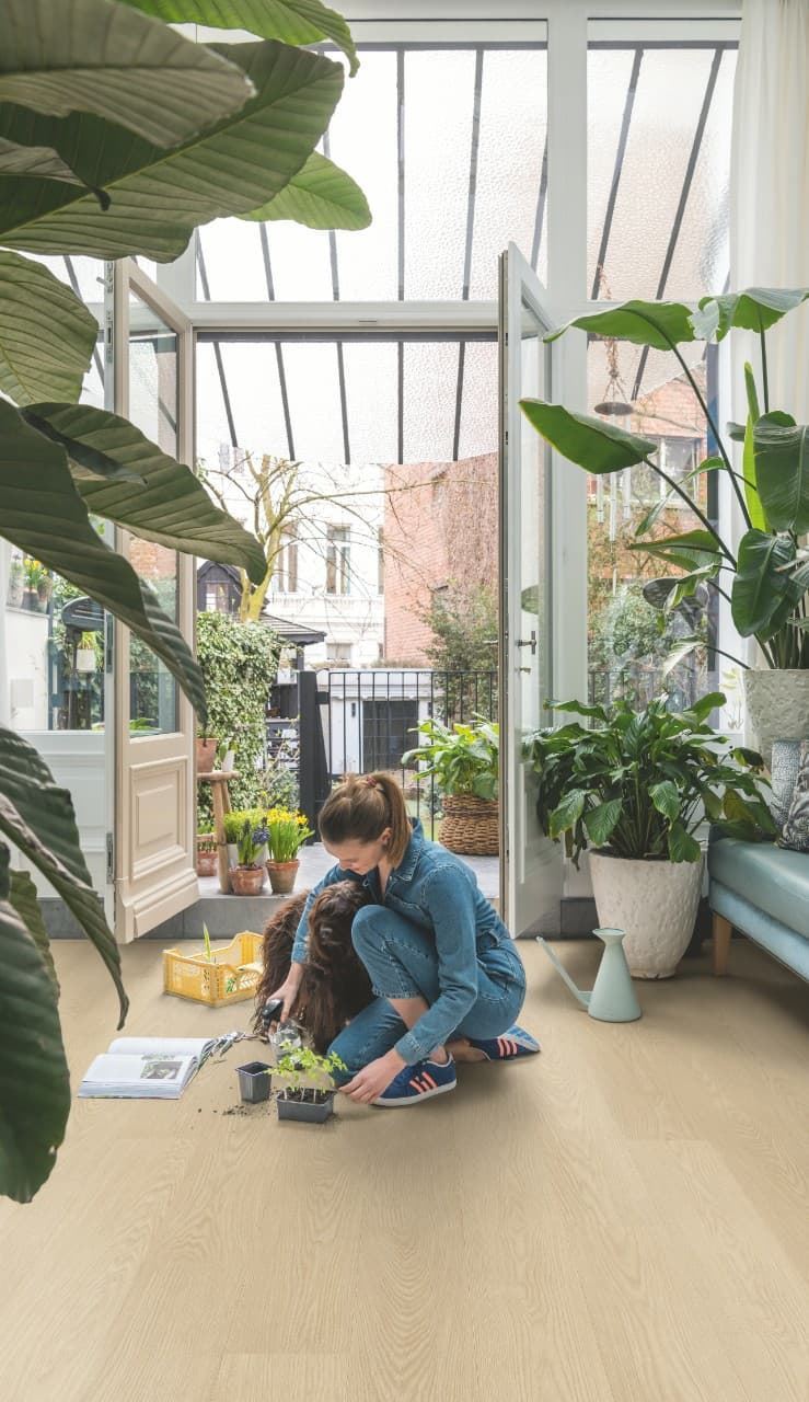 Caja de tarima vinilo QUICK-STEP BASE BLOS ROBLE CREMA AVSPT40277 - Imagen 3