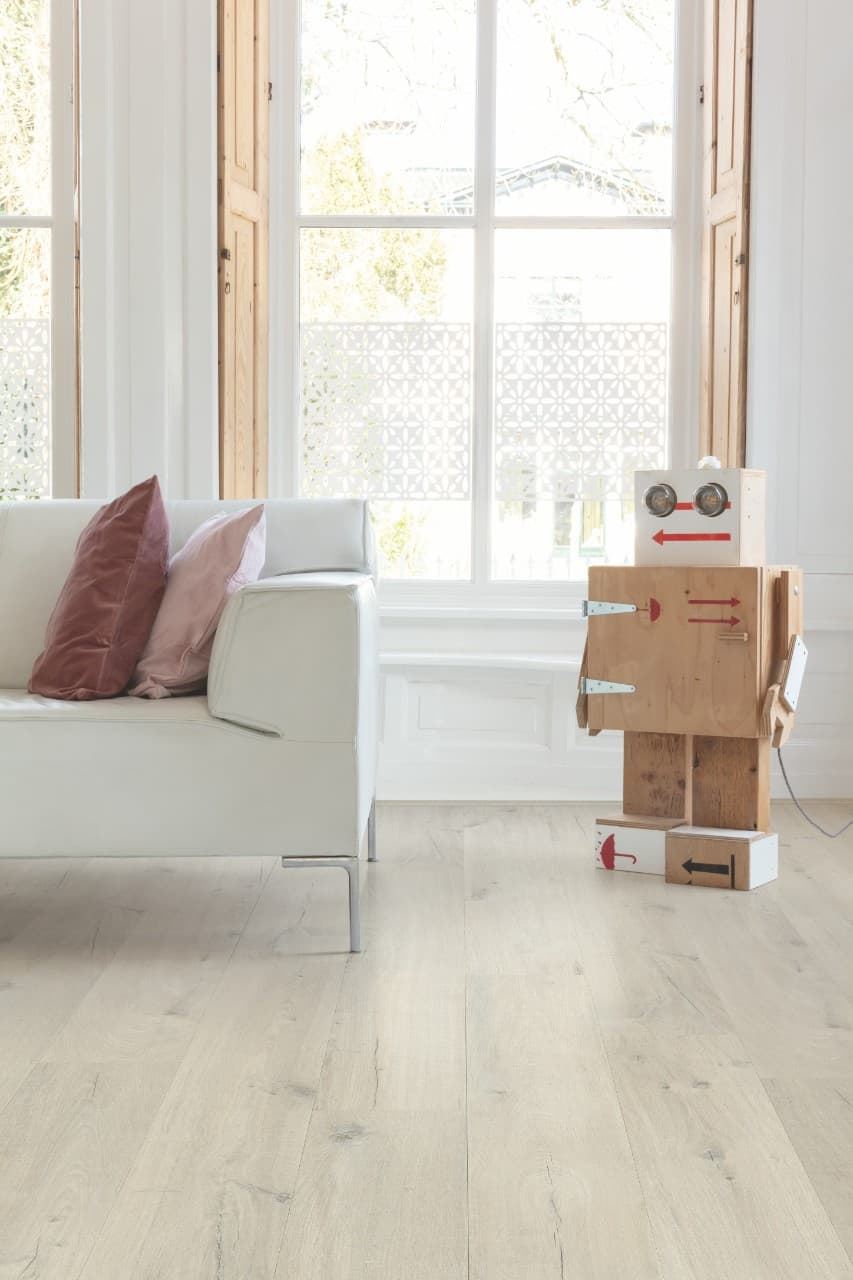 Caja de tarima vinilo QUICK-STEP BLOOM ROBLE BLANCO ALGODÓN AVMPU40200 - Imagen 4